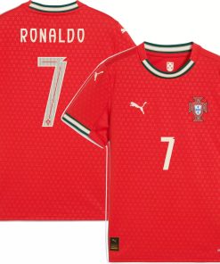 2025 PUMA Cristiano Ronaldo Portugal Youth Home Authentic Jersey