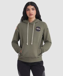 Baltimore Ravens Nike Women's 2025 Salute to Service Sideline Standard Issue Dri-FIT Hoodie - Olive