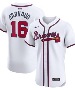 Travis d'Arnaud Atlanta Braves Nike Home Elite Player Jersey - White