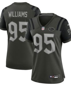 Quinnen Williams New York Jets Nike Women's 2025 Rivalries Collection Game Jersey - Gotham Green