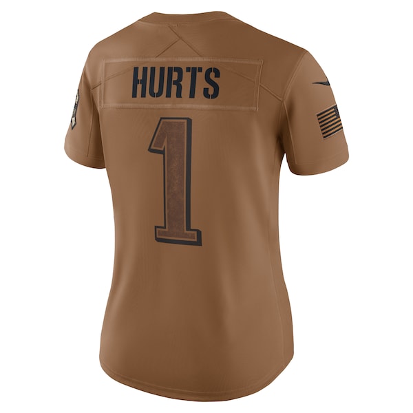 Jalen Hurts Philadelphia Eagles Nike Women's 2023 Salute To Service Limited Jersey - Brown - Image 3