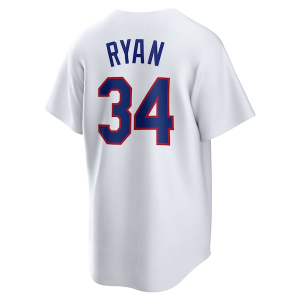 Nolan Ryan Texas Rangers Nike Home Cooperstown Collection Player Jersey - White - Image 3