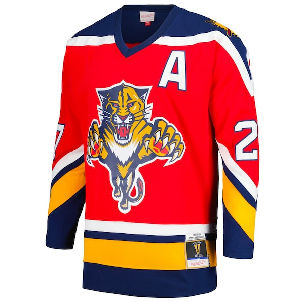 Scott Mellanby Florida Panthers Alternate Captain's Patch 1995/96 Blue Line Player Jersey - Red - Image 2
