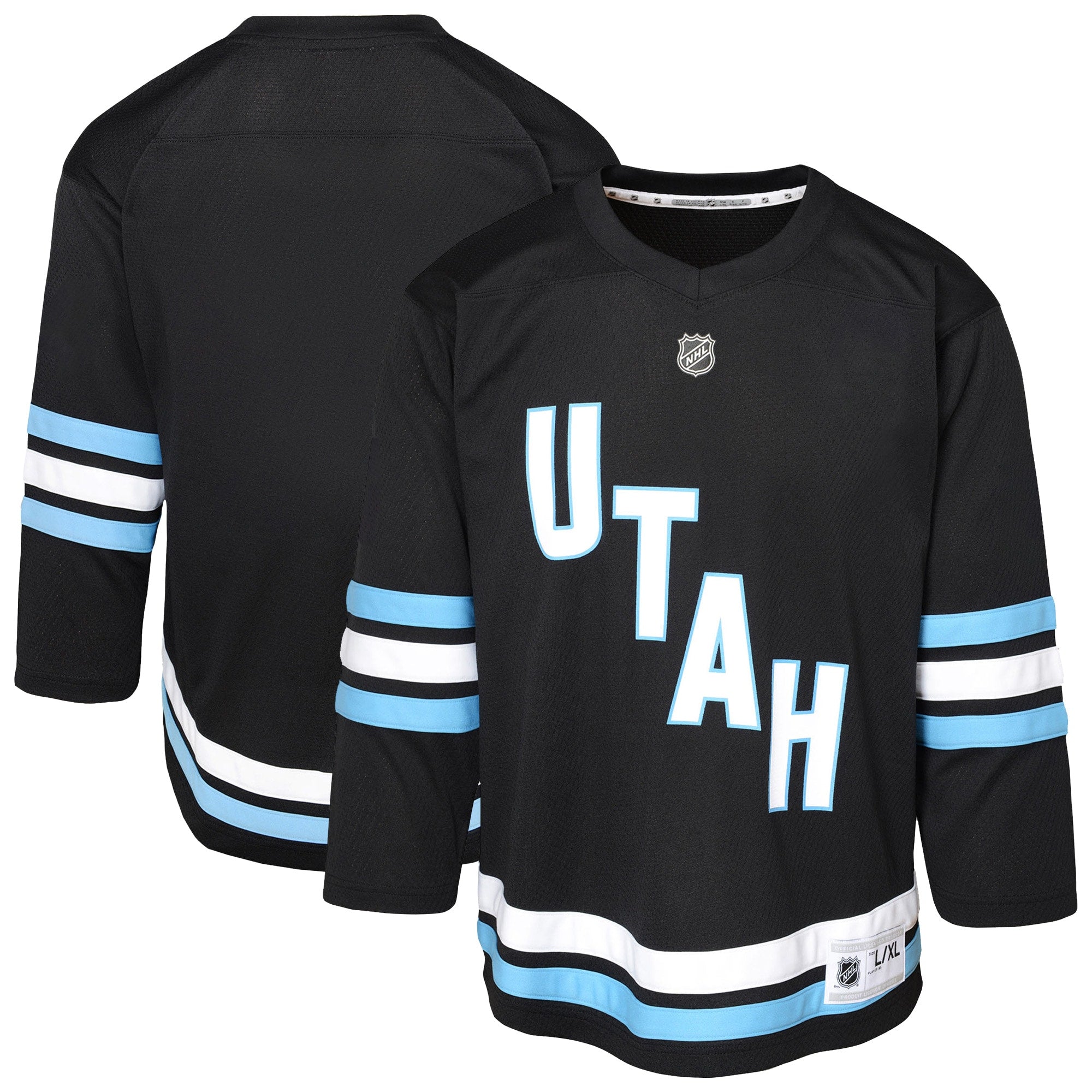 Utah Mammoth Youth Replica Jersey - White/Black - Image 3