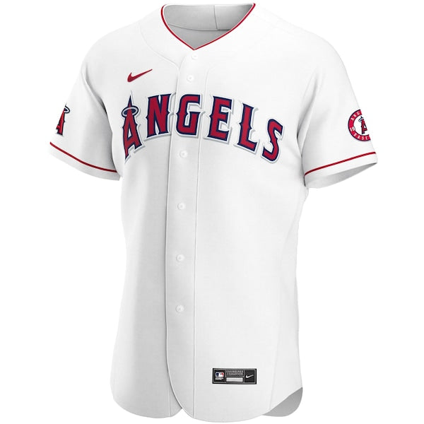 Los Angeles Angels Nike Home Authentic Team Jersey - White - Image 3