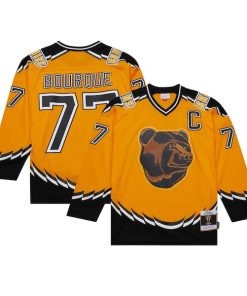 Ray Bourque Boston Bruins  1996/97 Captain Patch Blue Line Player Jersey - Gold