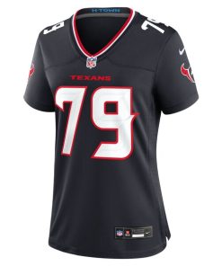 Alternative view of Tremayne Anchrum Jr. Houston Texans Nike Women's Team Game Jersey -  Navy