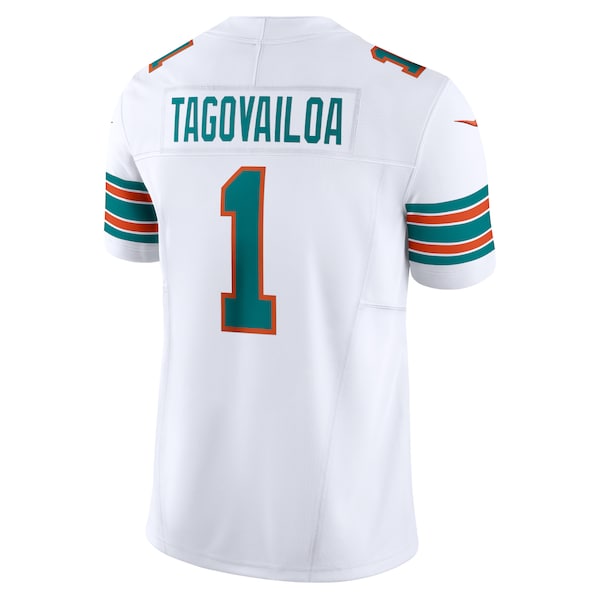 Tua Tagovailoa Miami Dolphins Nike Vapor F.U.S.E. Limited Jersey - White - Image 3