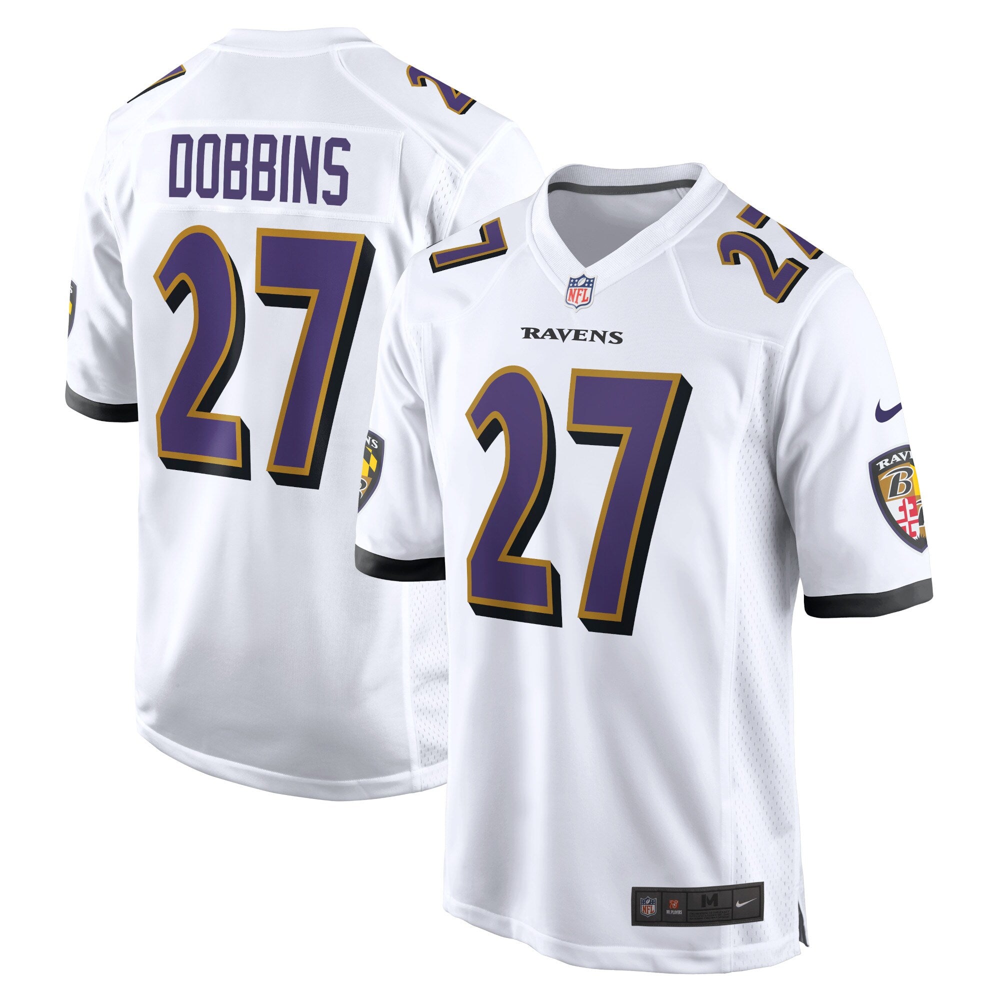 J.K. Dobbins Baltimore Ravens Nike Game Jersey - Black/Purple/White - Image 8