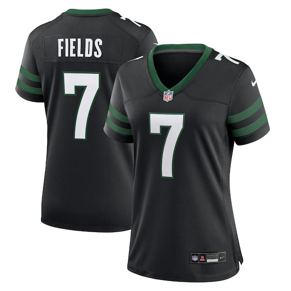 Justin Fields New York Jets Nike Women's Alternate Game Jersey - Black