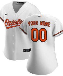 Baltimore Orioles Nike Women's Home Replica Custom Jersey - White