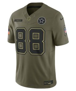 Alternative view of CeeDee Lamb Dallas Cowboys Nike 2025 Salute to Service Limited Jersey - Olive
