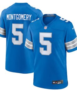David Montgomery Detroit Lions Nike Game Jersey - Blue