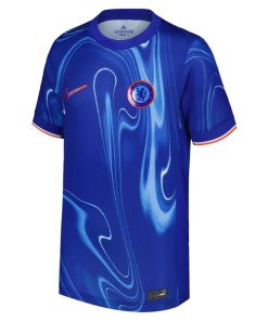 Alternative view of Mois¨¦s Caicedo Chelsea Nike Youth 2024/25 Home Replica Player Jersey - Blue