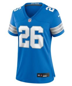 Alternative view of Tre Flowers Detroit Lions Nike Women's Team Game Jersey -  Blue