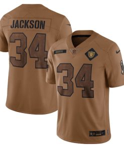 Bo Jackson Las Vegas Raiders Nike 2023 Salute To Service Retired Player Limited Jersey - Brown