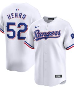 Taylor Hearn Texas Rangers Nike Home Limited Player Jersey - White