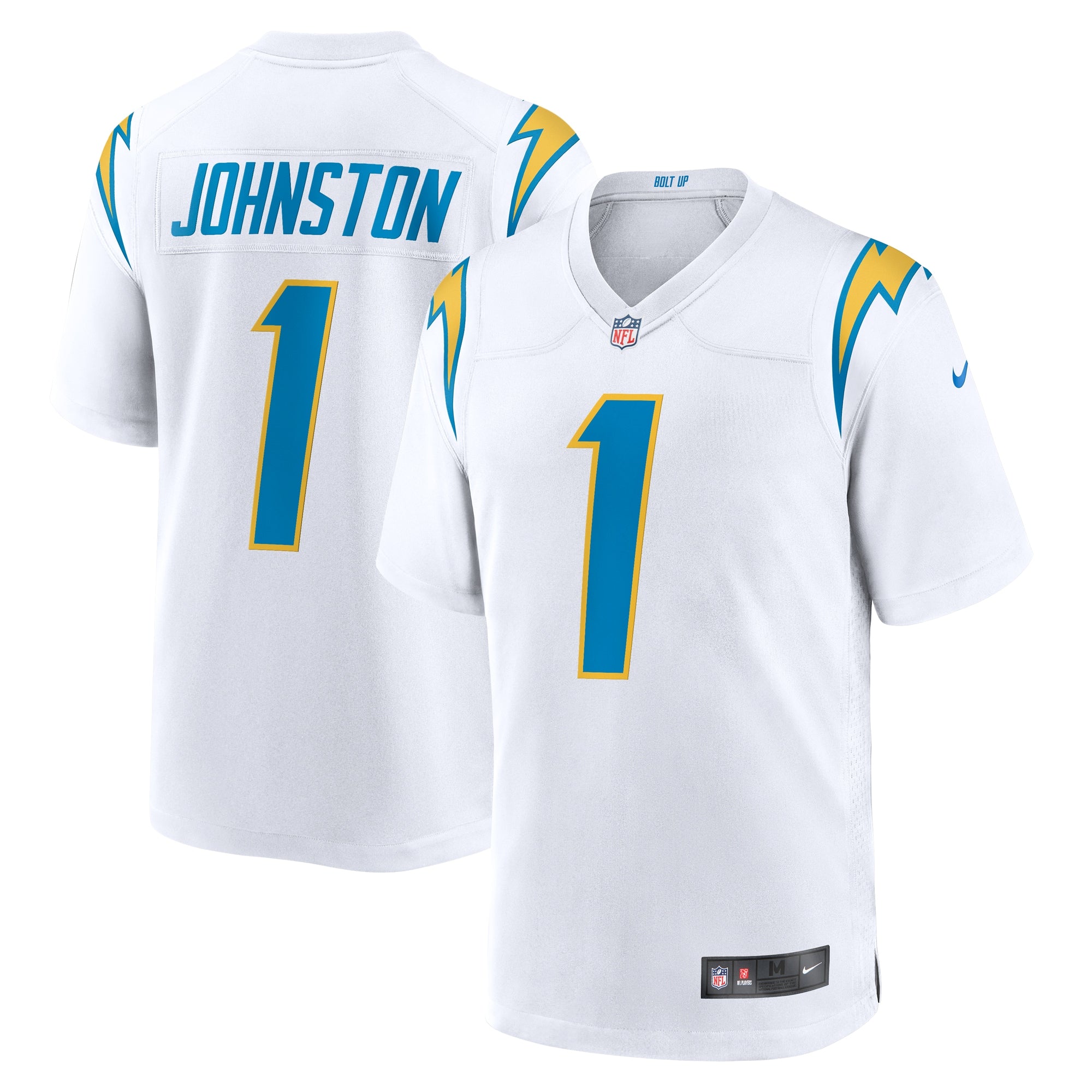 Quentin Johnston Los Angeles Chargers Nike Alternate Game Jersey - Navy/Royal/White - Image 6