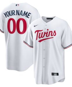 Minnesota Twins Nike Home Replica Custom Jersey - White