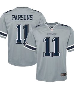 Micah Parsons Dallas Cowboys Nike Youth Inverted Game Jersey - Gray
