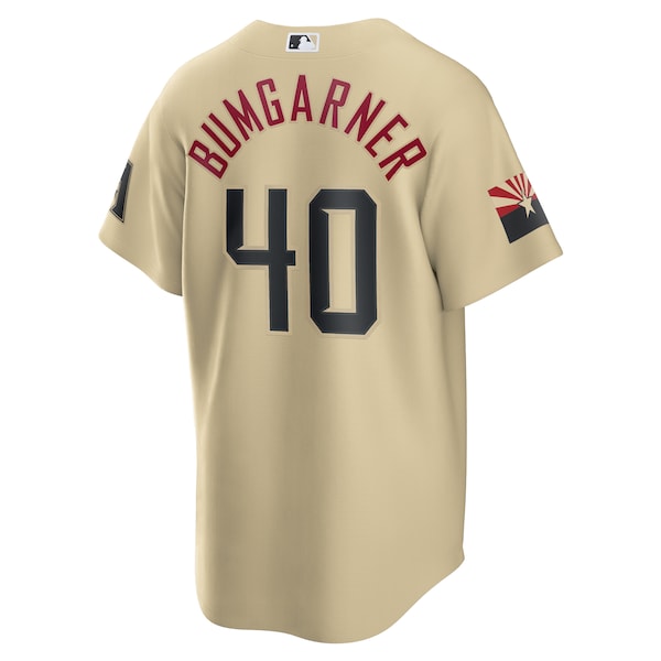 Madison Bumgarner Arizona Diamondbacks Nike City Connect Replica Player Jersey - Sand - Image 3