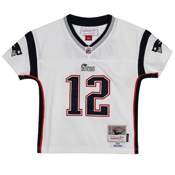 Tom Brady New England Patriots Preschool 2000 Legacy Replica Jersey - White - Image 3