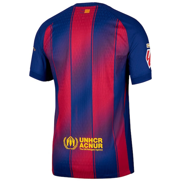 Barcelona Nike 2025/26 Home Authentic Jersey with Patch - Navy - Image 3