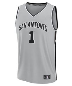 Alternative view of Victor Wembanyama San Antonio Spurs  Youth  Fast Break Jersey - Statement Edition - Silver