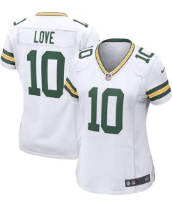 Jordan Love Green Bay Packers Nike Women's Game Jersey - White