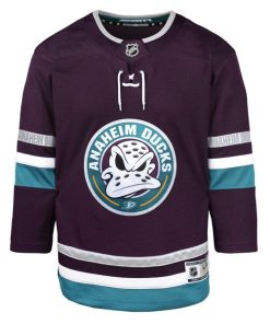 Alternative view of Anaheim Ducks Youth 30th Anniversary Premier Jersey?¨C Purple