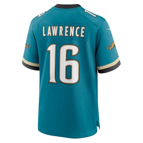 Trevor Lawrence Jacksonville Jaguars Nike Prowler Throwback Player Game Jersey - Teal - Image 3