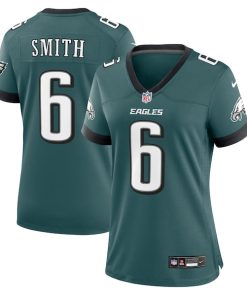 Alternative view of DeVonta Smith Philadelphia Eagles Nike Women's Team Game Jersey - Midnight Green/Black