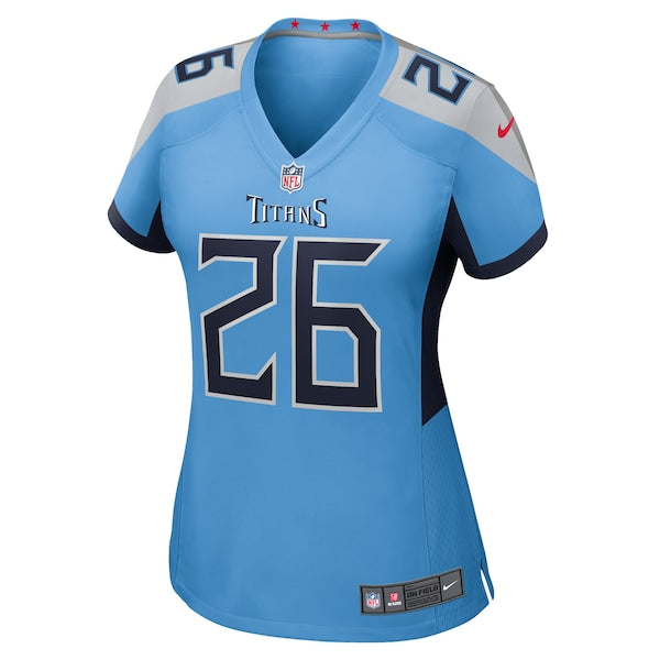 Marcus Harris Tennessee Titans Nike Women's Team Game Jersey - Light Blue - Image 2