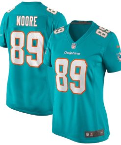 Nat Moore Miami Dolphins Nike Women's Game Retired Player Jersey - Aqua