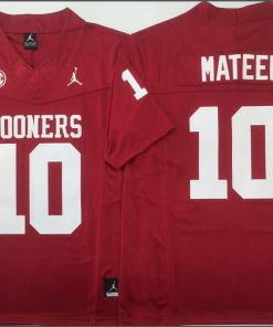 John Mateer NCAA Oklahoma Sooners Jordan Band Vapor Limited Jersey