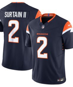 Patrick Surtain II Denver Broncos Nike Alternate Vapor F.U.S.E. Limited Jersey - Navy