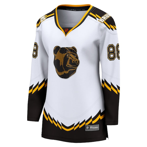 David Pastrnak Boston Bruins Women's Special Edition 2.0 Breakaway Player Jersey - White - Image 2