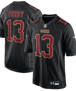 Brock Purdy San Francisco 49ers Nike Fashion Game Jersey - Carbon Black