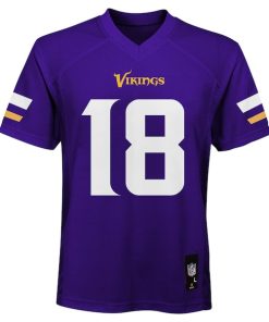 Alternative view of Justin Jefferson Minnesota Vikings Preschool Replica Player Jersey - Purple