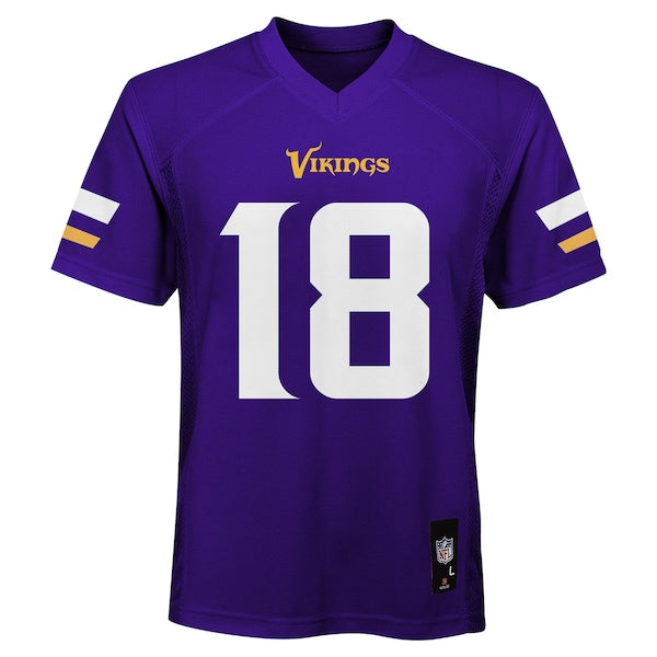 Justin Jefferson Minnesota Vikings Preschool Replica Player Jersey - Purple - Image 2