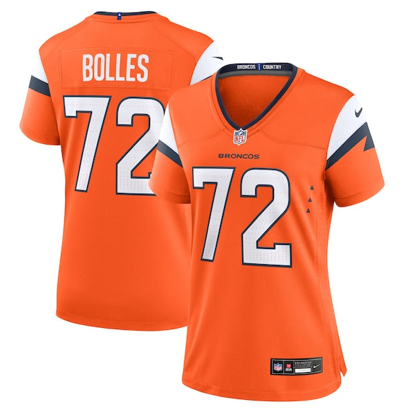 Garett Bolles Denver Broncos Nike Women's Team Game Jersey - Orange