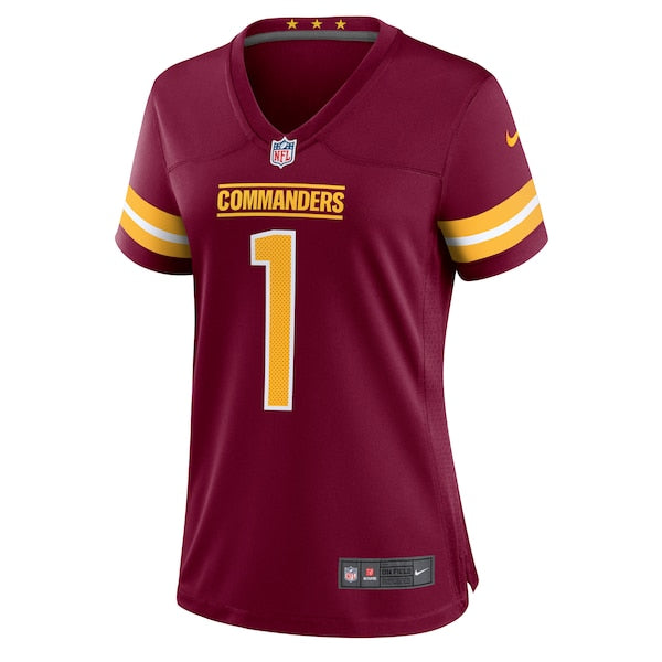 Jayden Daniels Washington Commanders Nike Women's 2024 NFL Draft First Round Pick Player Game Jersey - Burgundy - Image 2