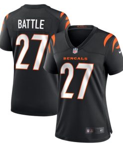Jordan Battle Cincinnati Bengals Nike Women's Team Game Jersey -  Black