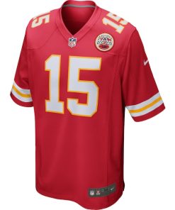 Alternative view of Patrick Mahomes Kansas City Chiefs Nike Game Jersey - Red