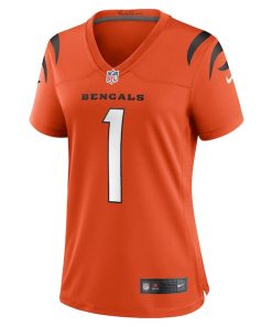 Alternative view of Ja'Marr Chase Cincinnati Bengals Nike Women's Game Jersey - Orange