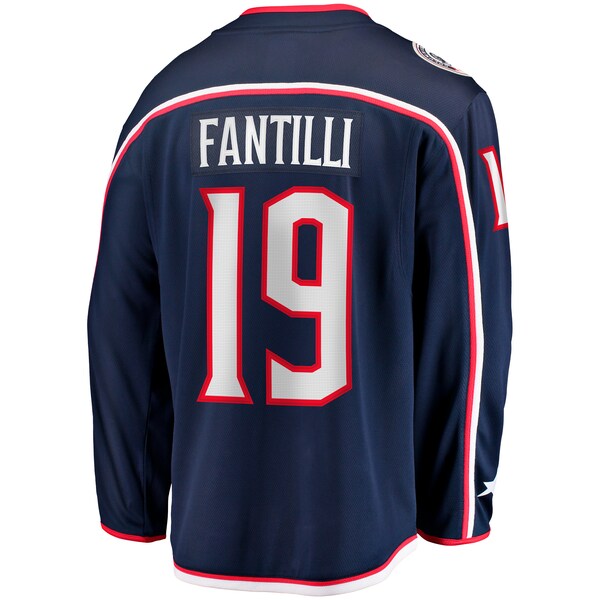 Adam Fantilli Columbus Blue Jackets Home Premier Breakaway Player Jersey - Navy - Image 3