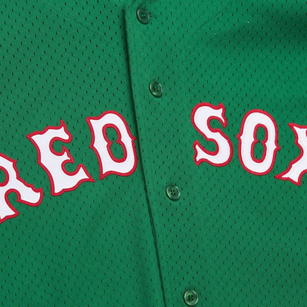 David Ortiz Boston Red Sox Cooperstown Collection Mesh Batting Practice Jersey - Kelly Green - Image 6
