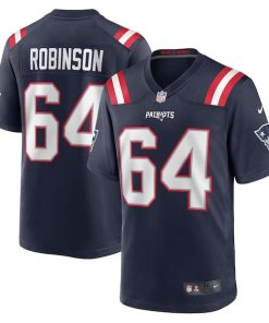 Alternative view of Layden Robinson New England Patriots Nike  Game Jersey -  Navy