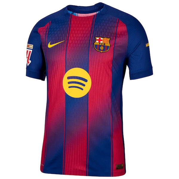 Barcelona Nike 2025/26 Home Authentic Jersey with Patch - Navy - Image 2