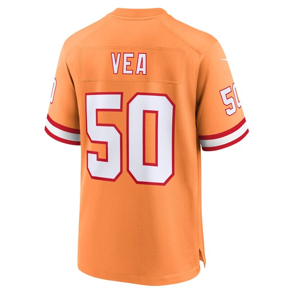 Vita Vea Tampa Bay Buccaneers Nike 50th Season Game Jersey - Creamsicle/Red - Image 4